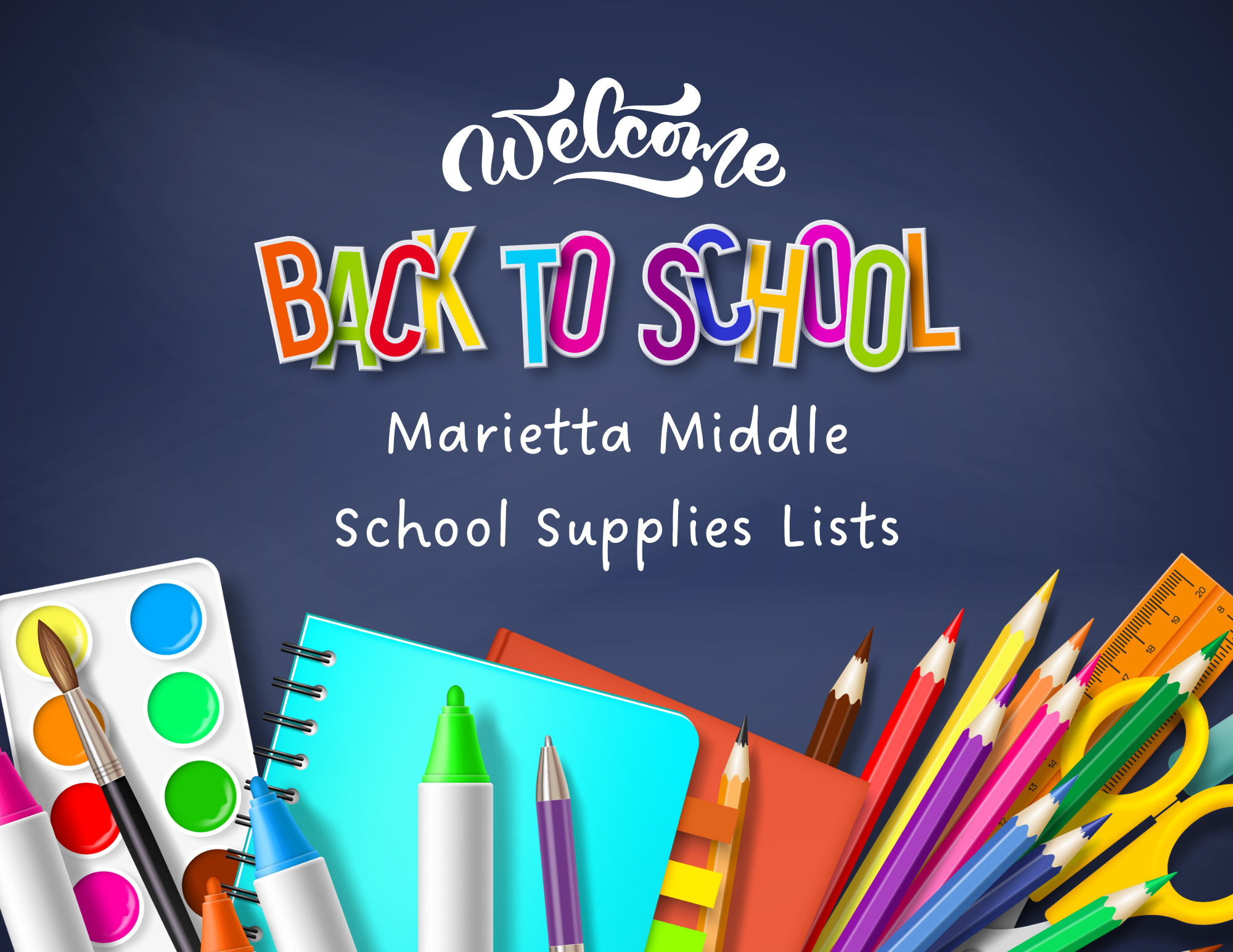 Marietta Middle School Supplies Lists Marietta Middle School Supplies Lists
